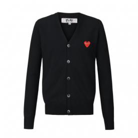 Comme des Garcons川久保玲针织开衫CDG PLAY男女情侣款毛衣外套