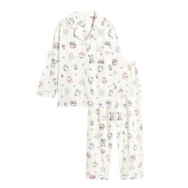 hellokitty睡衣女春秋季纯棉带胸垫可爱三丽鸥甜美长袖家居服套装